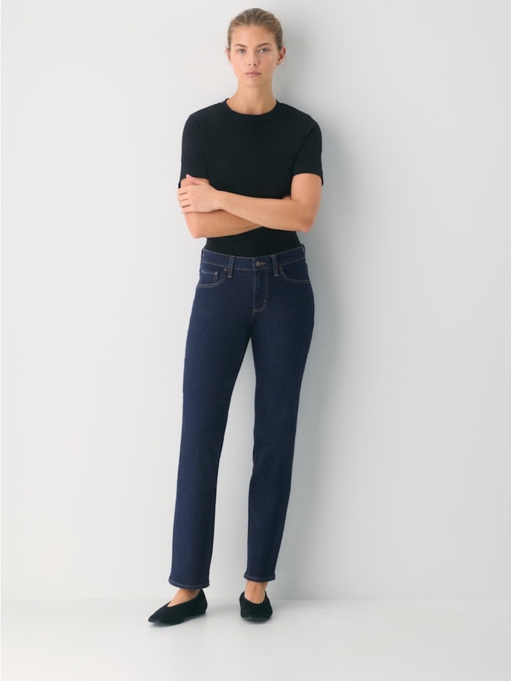 Denim Forum Tilda Curve-Fit Lo-Rise Straight Jeans - Picture 6 of 15